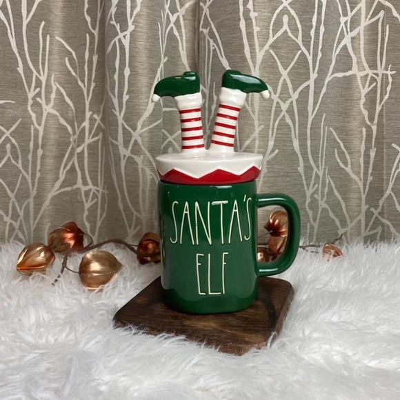 Rae Dunn elf gnome xmas CHRISTMAS KITCHEN COFFEE NEW HTF - Picture 2 of 6